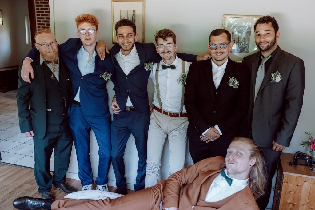 Préparatifs du marié mariage Bosc-Grimont gîte champêtre